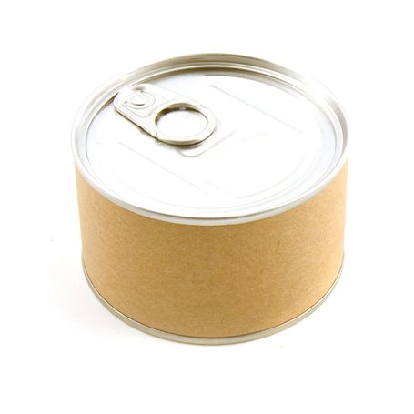 DRAEGER PARIS 1886 Toga by Boîte Cadeau Tirelire à Décorer - Métal & Kraft - Imite Boîte de Conserve - Fond Amovible - pour Cade