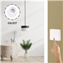 Kit Interrupteur Commande Sans Fil ni Pile avec Adaptateur Douille E27 Connectée - Fonctionne avec Energie Cinétique - Télécomma