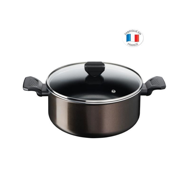 Tefal Easy Cook & Clean B5544602 casserole à sauce Rond Noir, Marron