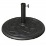 Outsunny Pied de Parasol Base de lestage de Parasol Rond résine Imitation Fonte Motif Rosace diamètre 54