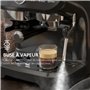 HOMCOM Machine à expresso machine à café à grains 1600W avec moulin à grains, buse vapeur, pompe italienne 15 bars, 1 ou 2 tasse