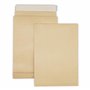 Lot de 50 enveloppes - pochettes à soufflet C4 229 X 324 + 30 MM papier kraft marron ecru 120g fermeture bande adhésive autocoll