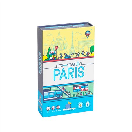 Blue Orange - Next Station Paris - Jeu de Société sur Le Thème de la Ville de Paris - Jeu de stratégie - Jeu multijoueurs - Jeux