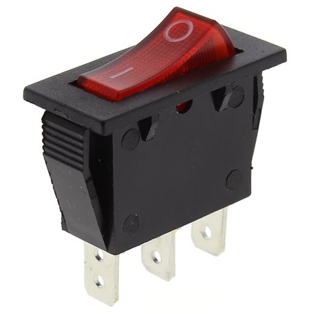 Interrupteur 3 cosses rouge pour Centrale vapeur