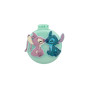 DISNEY STITCH – Brosse à Cheveux Pliable Ultra‑Compacte Avec Miroir Intégré – Lilo & Stitch & Angel – Démêlage Doux - Accessoire