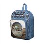 Bagtrotter Sac à dos 31 cm avec poche Baby Yoda Star Wars/The Mandalorian Bleu et Beige