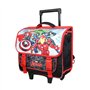 Bagtrotter Cartable à roulettes 38 cm Marvel Avengers Multicolore