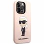 Karl Lagerfeld KLHMP14LSNIKBCP Coque Rigide en Silicone pour iPhone 14 Pro 6,1"