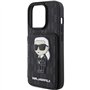 CG MOBILE Karl Lagerfeld Saffiano Coque Rigide avec Fente pour Carte pour iPhone 15 Pro Max