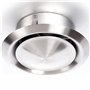DOMUX Bouche VMC 125 mm Inox - Bouche aération réglable ronde 125 mm - Extraction ou insufflation - En acier inoxydable 304 pour