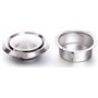 DOMUX Bouche VMC 125 mm Inox - Bouche aération réglable ronde 125 mm - Extraction ou insufflation - En acier inoxydable 304 pour