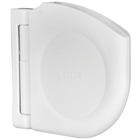 cyclingcolors Enrouleur de sangle de volet roulant pour sangle 12 à 15mm en PVC blanc amovible 180° capacité 5m Orientable Resso