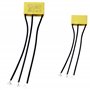 1x CONDENSATEUR 3 FILS A SOUDER MXY TYPE-X2Y2 0.47UF X2 K+2X2200PF Y2M 300VAC (952)