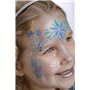 GRIM'TOUT Pochoir Maquillage Enfant - Reine des Neiges - 21x15 cm - Reutilisable et Lavable - Fête, Kermesse et Anniversaire - K