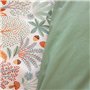 Parure de lit imprimée 140x200 cm Enfant - Housse de Couette 140x200 cm + 1 Taie d'oreiller 63x63 cm Motif Animaux de la forêt V