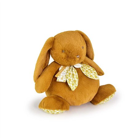 Doudou et Compagnie - Grande Peluche Lapin Doudou Pantin Ocre 42cm – Doudou Peluche Douce pour Bébé dès la Naissance – Idée – Ga