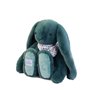 DOUDOU ET COMPAGNIE – Lapin Fleurette Eucalyptus 50 cm – Peluche Verte Ultra Douce – Doudou Bébé Naissance – Foulard Fleuri – La