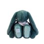 DOUDOU ET COMPAGNIE – Lapin Fleurette Eucalyptus 50 cm – Peluche Verte Ultra Douce – Doudou Bébé Naissance – Foulard Fleuri – La