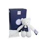 DOUDOU ET COMPAGNIE – CLAIR DE LUNE – Ours Doudou Pantin 28 cm – Peluche Blanche Ultra Douce – Brille dans le Noir – Idée Cadeau