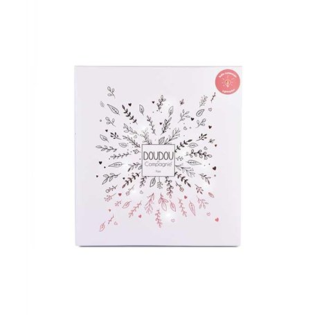 DOUDOU ET COMPAGNIE - Doudou Collector Ours Rose Édition 25 Ans avec Boîte Cadeau pour Offrir – Doudou Peluche Naissance Ultra D