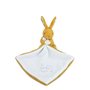 DOUDOU ET COMPAGNIE - Lapin Ocre avec Doudou Mouchoir à Fleurs – Peluche Bébé Mixte Ultra Douce – Doudou Naissance avec Boîte Ca
