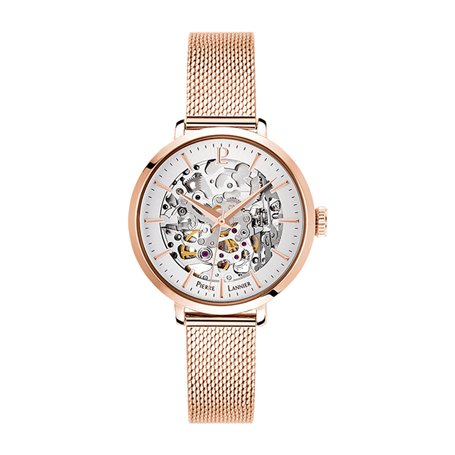 Pierre Lannier Femme Analogique Automatique Montre avec Bracelet en Acier Inoxydable Massif 313B928