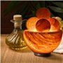 Lampe de Sel Bol avec 4 Boules Massage - Sculptée à la main -Ampoule et Câble Fournis - Décoration Relaxante-Purification d'Air