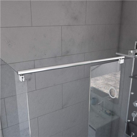 AURLANE Barre de Fixation - Liaison - pour Douche à l'italienne - Freedom 2 Link - Barre DE Liaison