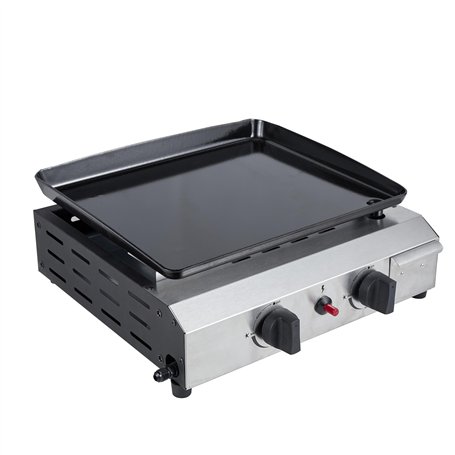 WERKA PRO Plancha à gaz 2 brûleurs