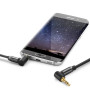 deleyCON 1m Câble Jack 3,5 mm - Câble Audio Stéréo - Fiche Jack Coudée à 90° - pour PC, Ordinateur Portable, Smartphone, Tablett