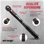 STRONG K® Clé Dynamométrique 1/4 de Torsion 5-25 Nm, Précision ± 3%, 18 Pièces Kit D'entretien pour Vélos Route Montagne avec Ba