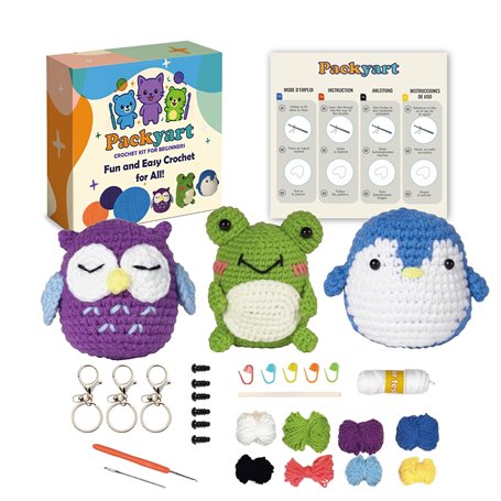 Packyart kit crochet débutant complet