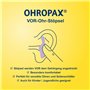OHROPAX Bouchons d'oreilles classiques - Bouchons avant-oreilles pour protéger contre le bruit, l'humidité et le vent - En cire 