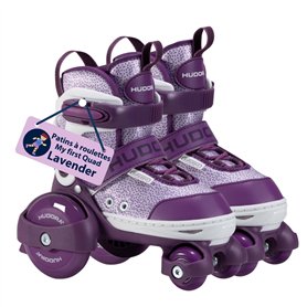 HUDORA Patins à roulettes My First Quad en différentes tailles & couleurs - Rollers à taille réglable de qualité pour enfants ju