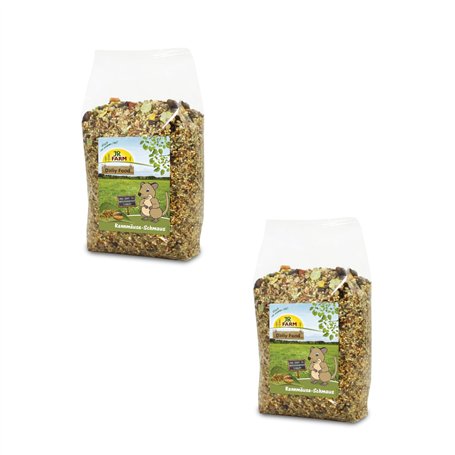 JR Farm Festin pour Tamias | Pack Double | 2 x 600 g | Mélange d'aliments complets pour Nourrir Les Tamias | avec des nutriments
