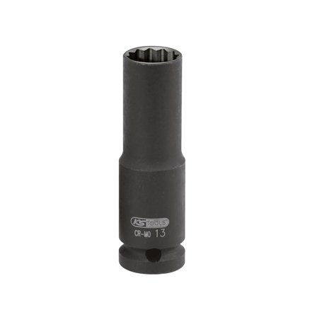 KS Tools 515.0945 - Douille longue à chocs 12 pans 1/2" - 13mm - En Chrome Molybdène - Uniquement pour utilisation à chocs