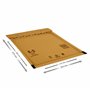 Lot de 100 enveloppes à bulles autocollantes - Enveloppes rembourrées - Taille E/5 E5 - Marron (240 mm x 275 mm)