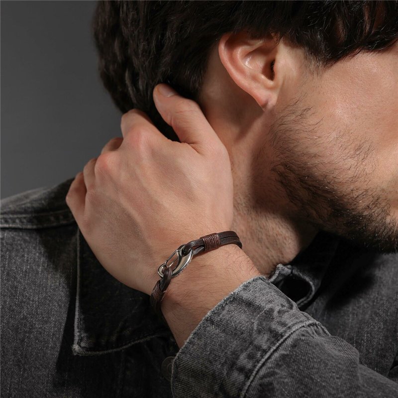 Relaxdays Paillasson Coco avec Ancre, Tapis Porte antidérapant, résistant, 40x60cm, intérieur & extérieur, Naturel/Noir