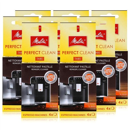 Melitta Perfect Clean Lot de 8 tablettes de nettoyage pour machines à expresso 4 x 1