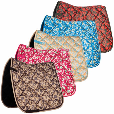 HKM Colour Breeze Tapis de selle de dressage Milky/orange poney