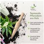 Teemando® Planteur de marque avec échelle en bois de hêtre non traité, 24,5 cm de long
