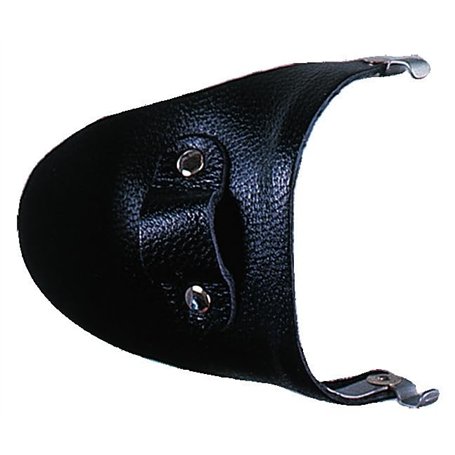 Protection latérale en cuir noir pour grandes lunettes