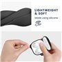 kwmobile Housse pour écouteurs Compatible avec Apple Airpods 4 Coque - Coque de Protection en Silicone - Noir