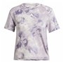 T-shirt à manches courtes femme Adidas Essentials Aop Flower (M)