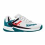 Kempa Wing 2.0 Junior Chaussures de Handball, weiß/Rot/Schwarz, 36 EU