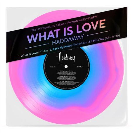 What Is Love (The unlimited love edition) [Vinyle 45Tours géant Couleur Rose et Bleu ]