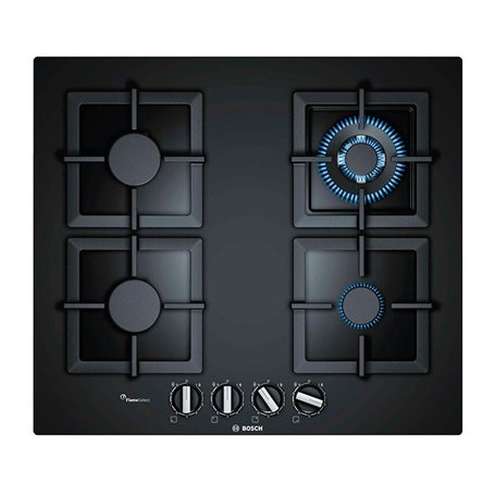 Bosch Serie 6 PPH6A6B20 plaque Noir Intégré (placement) Gaz 4 zone(s)