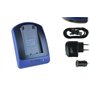 Chargeur (USB/Auto/Secteur) pour NP-20 / Casio EX-M1 M2 S1 S2 S3 S23 S100 S600 / BenQ T800 X835... v. liste