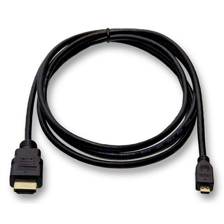 SvediTec Câble HDMI pour appareil photo numérique Canon EOS R6 - Micro D - Contacts plaqués or - Longueur : 2 m