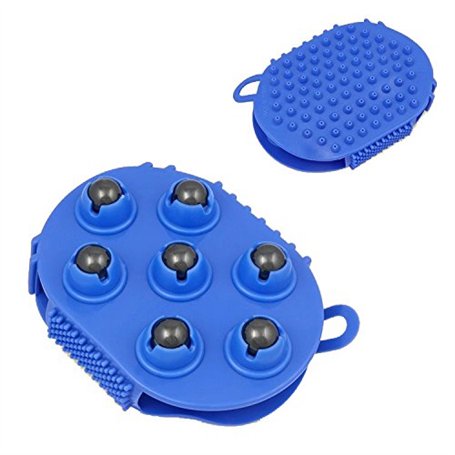 Gant de massage avec 7 rouleaux à 360 degrés